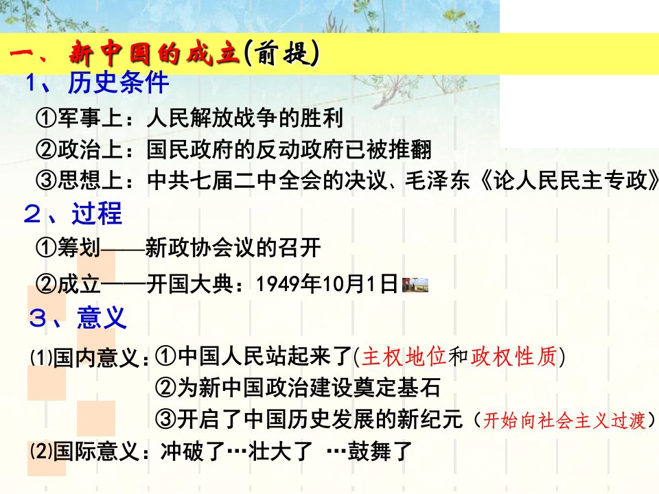 新中国的民主政治建设6人教课标版课件