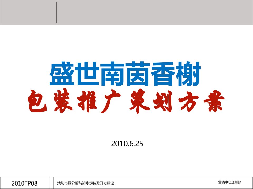 2024辽宁凤城盛世南茵香榭项目包装推广策划方案