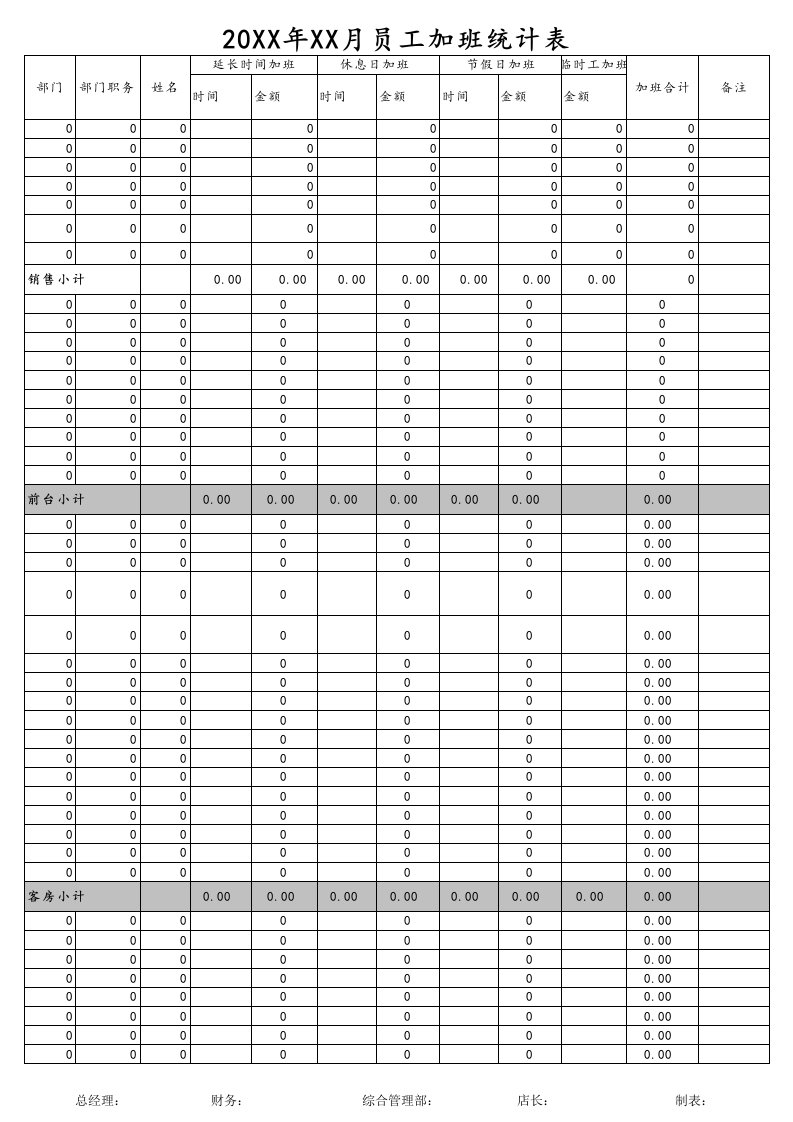 人事管理-29-【通用】最实用的含公式的工资表