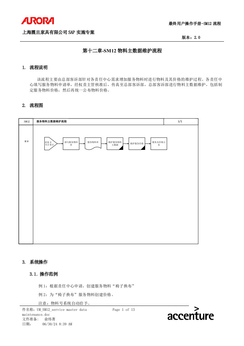 第十二章-SM12物料主数据维护流程