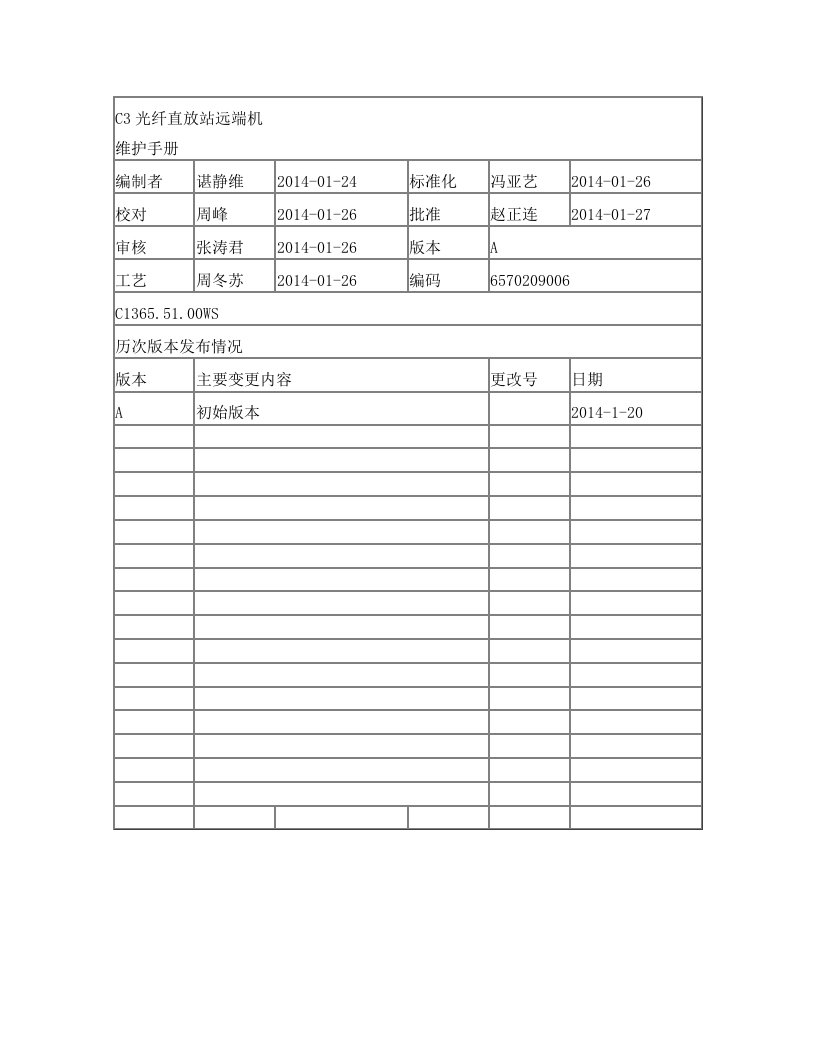 C3光纤直放站远端机操作维护手册