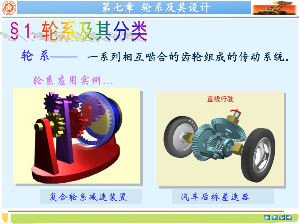 机械原理课件第7章轮系