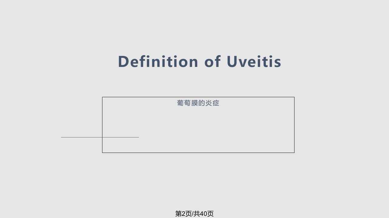 眼科学葡萄膜炎