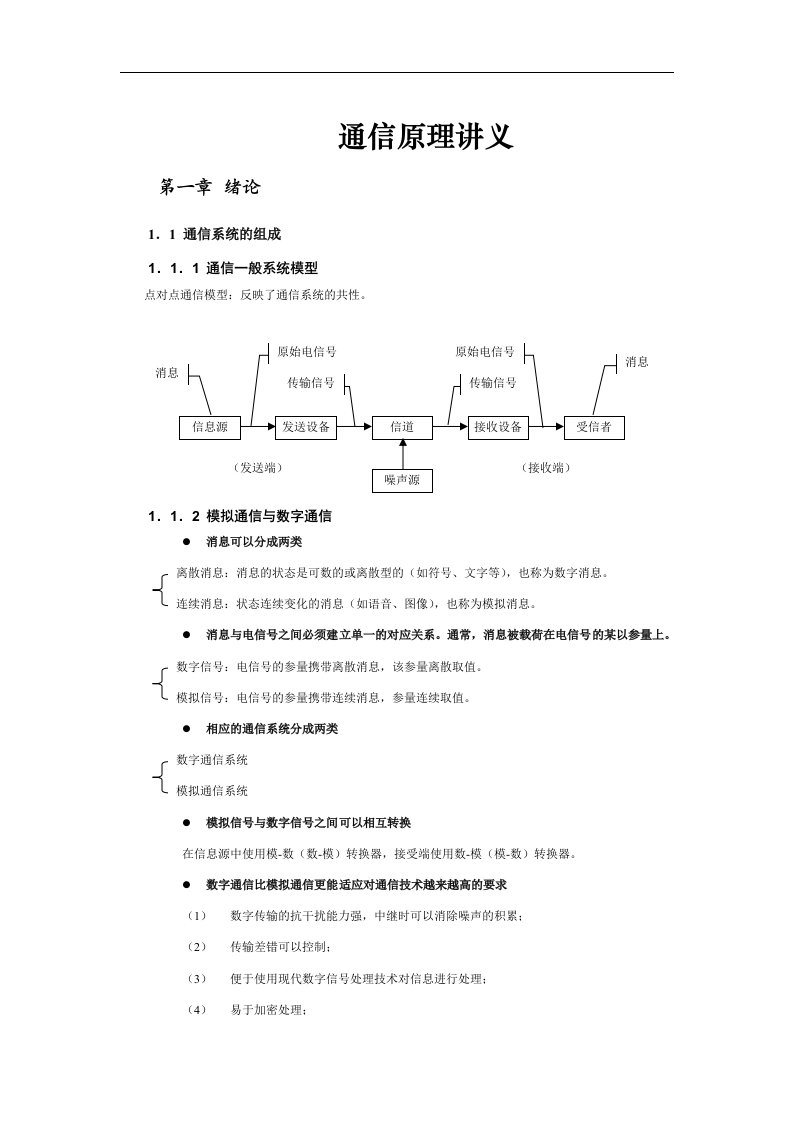 通信原理讲义