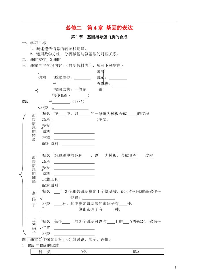 内蒙古（西校区）高中生物