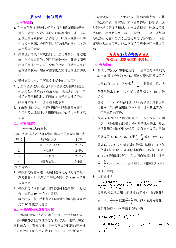 【小学中学教育精选】【小学中学教育精选】【小学中学教育精选】★★★八下第四章相似试题