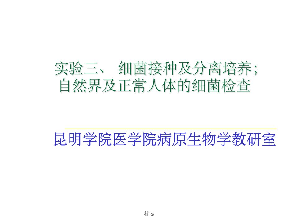 细菌的培养方法ppt课件