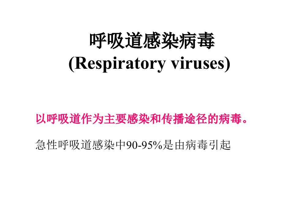 呼吸道感染病毒