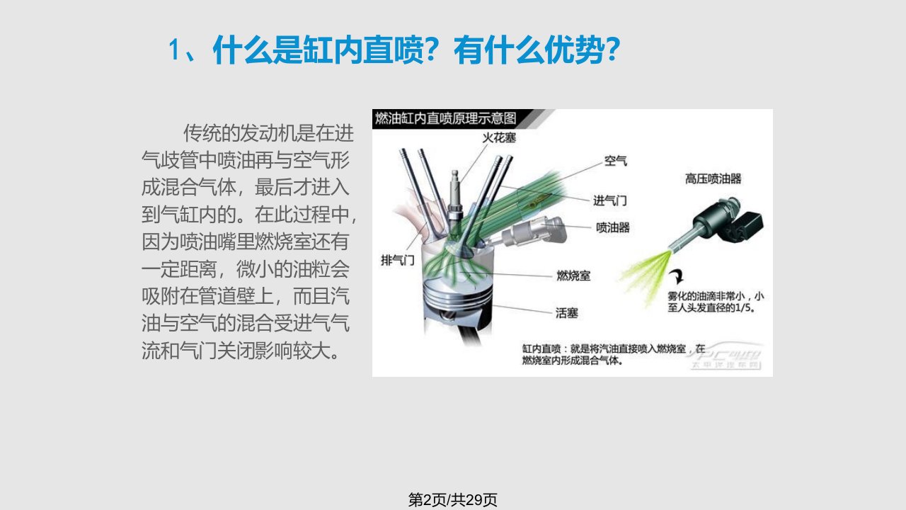 汽油机缸内直喷双喷射