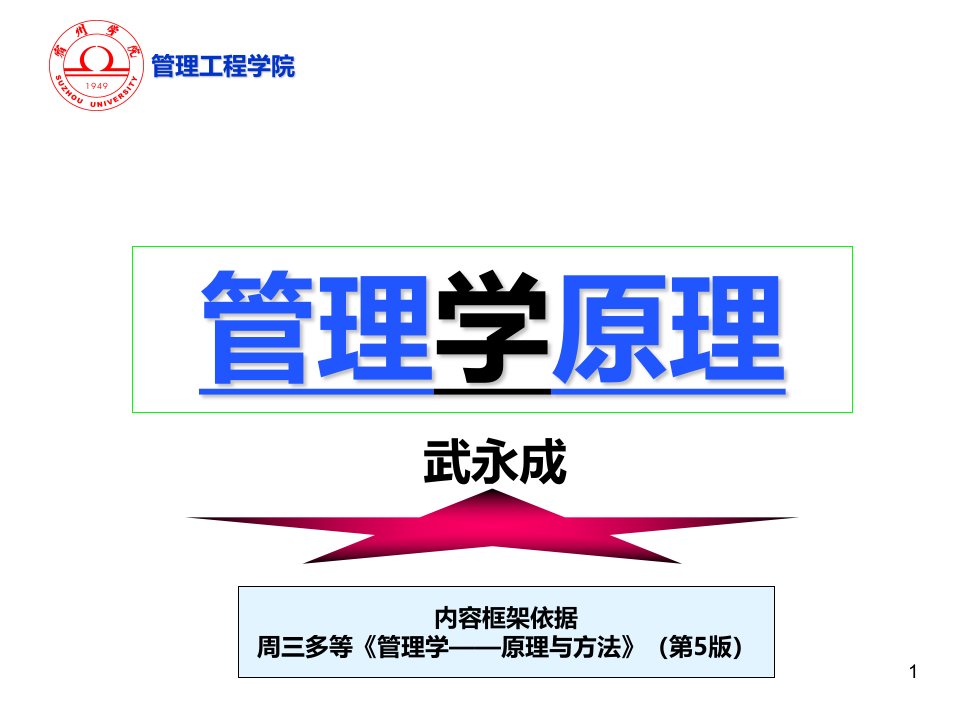 职业经理人-周三多管理学原理第六版13管理系统——主客体