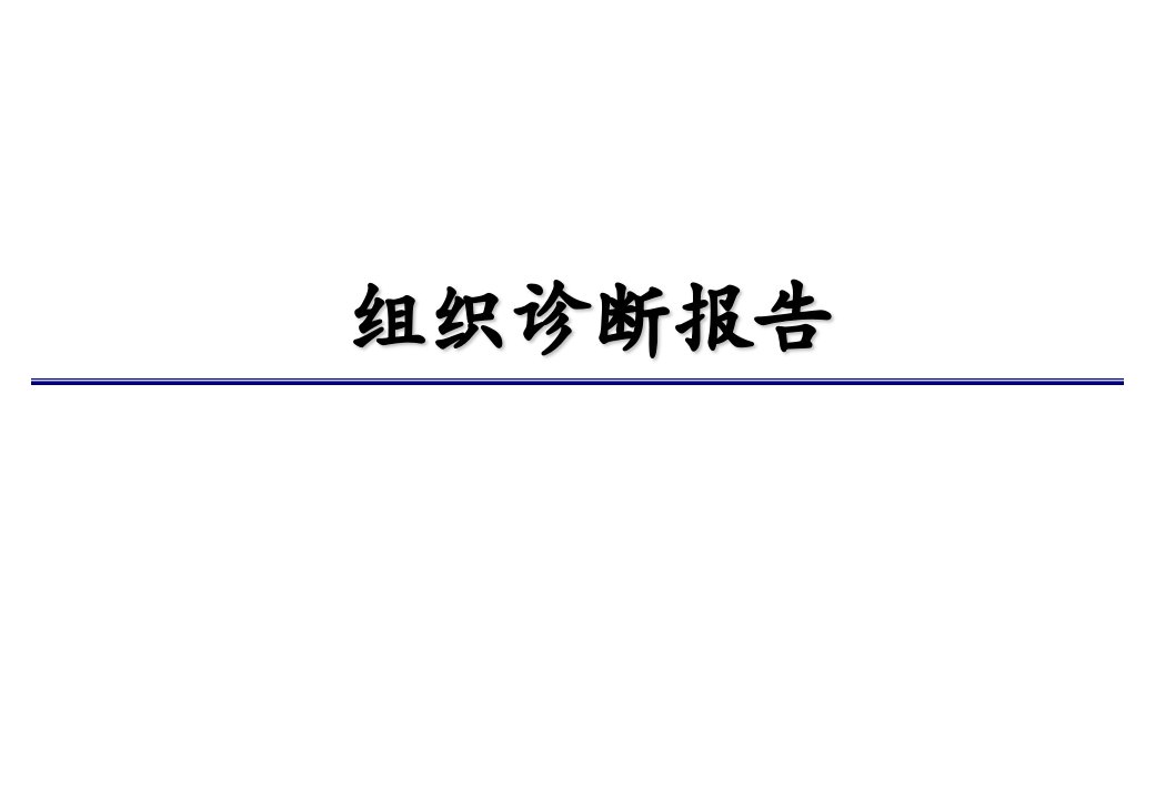 组织诊断报告(ppt59)-其他行业报告