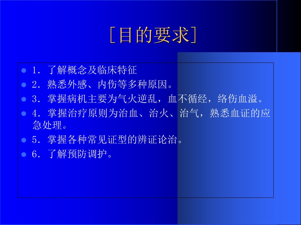 中医内科学13血证