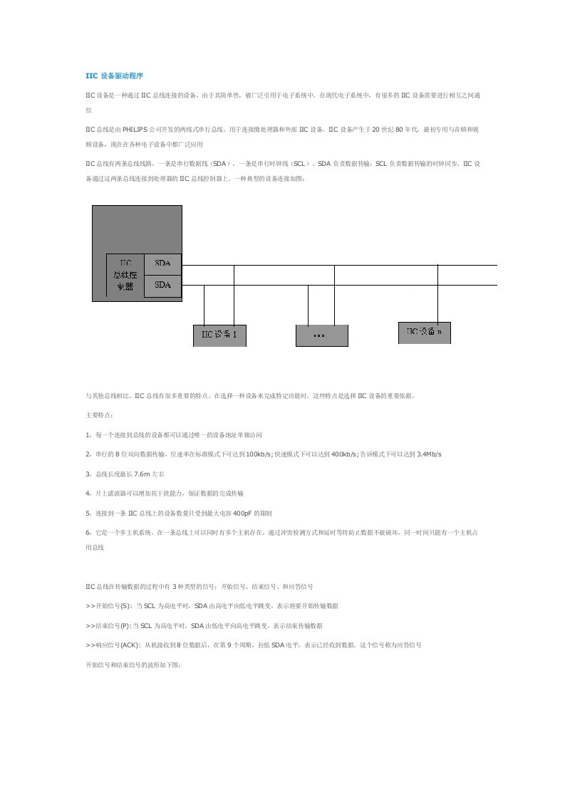 IIC设备驱动程序