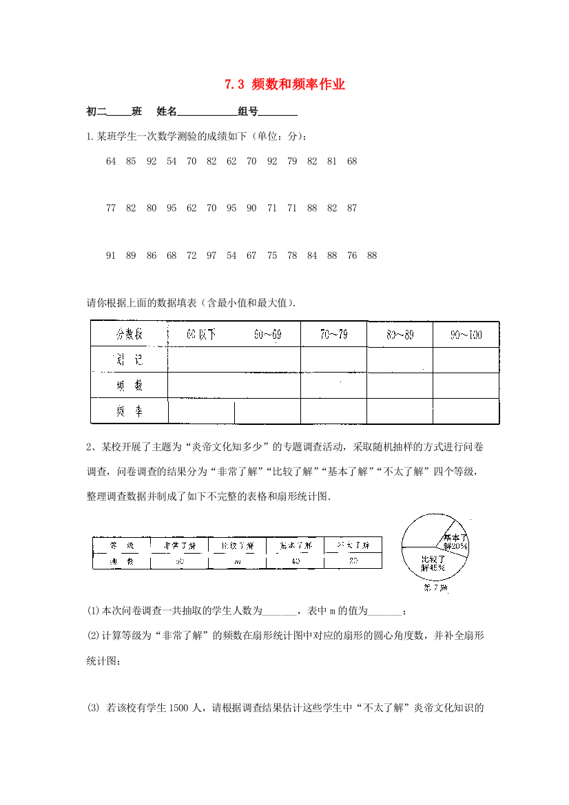 江苏省淮安市淮阴区凌桥乡八年级数学下册