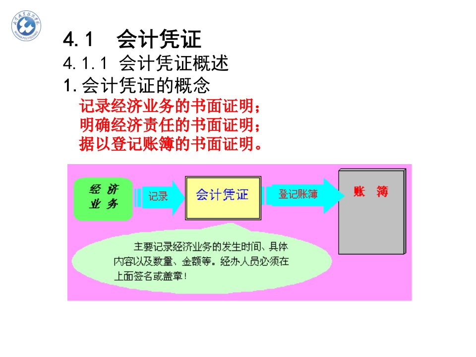 会计凭证和会计账簿PPT46页