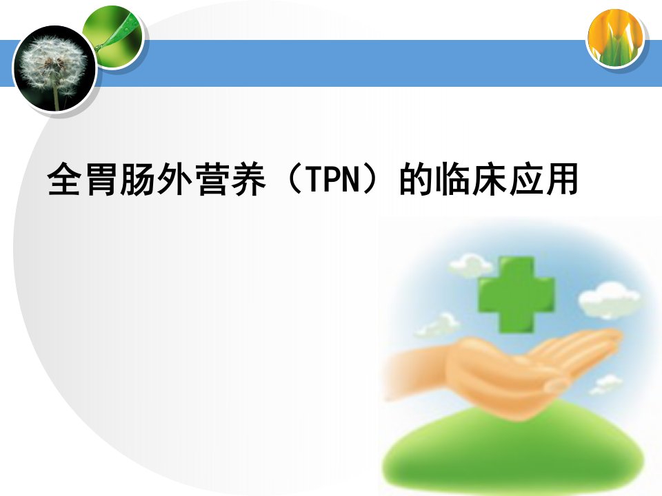 全胃肠外营养(tpn)临床应用及运用