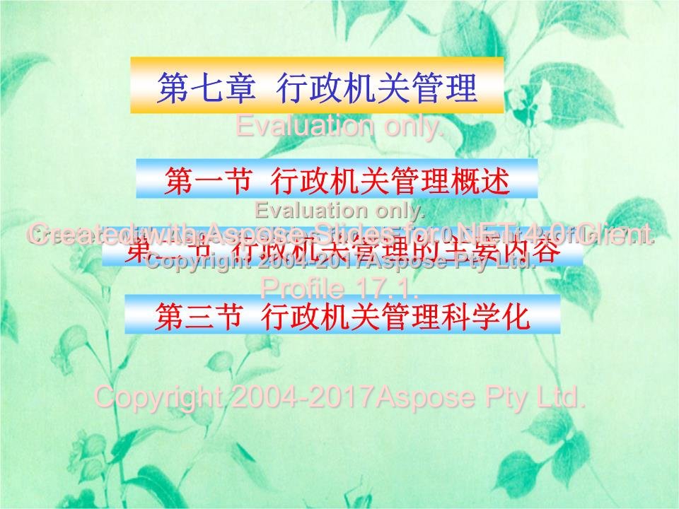 行政机关管理PPT课件