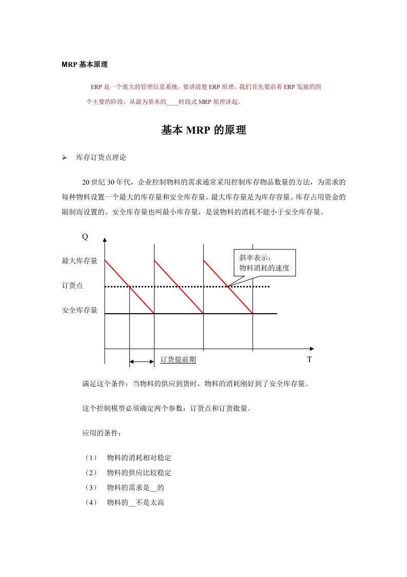 MRP基本原理