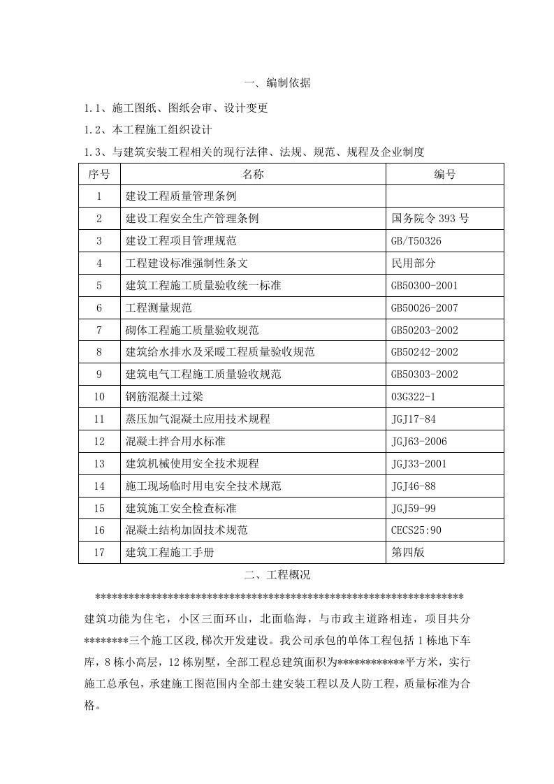 蒸压加气混凝土砌块砌体工程施工方案