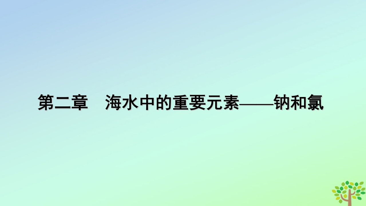 新教材2023年高中化学第2章海水中的重要元素__钠和氯第1节钠及其化合物第3课时碳酸钠和碳酸氢钠焰色反应课件新人教版必修第一册