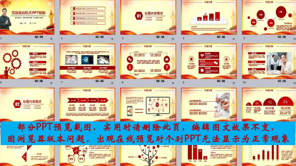 简洁实用项目报告、工作汇报与计划总结——适用于党政机关及各行业框架完整PPT模板