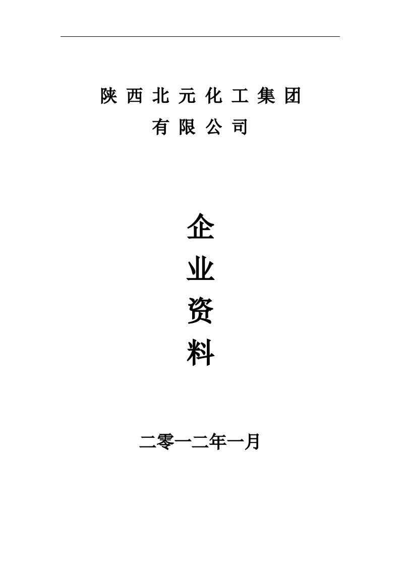 陕西北元化工集团有限公司