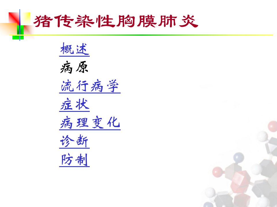 猪传染性胸膜肺炎