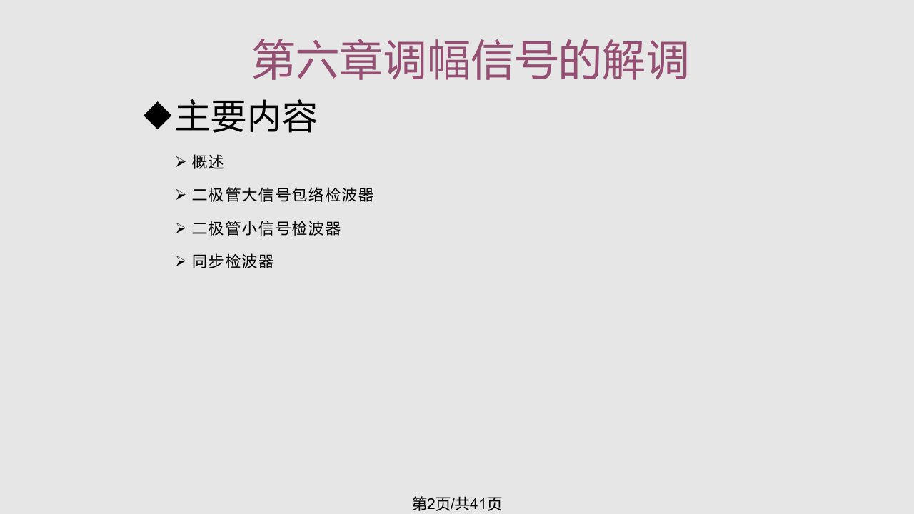 chapter振幅调制与解调概述实用