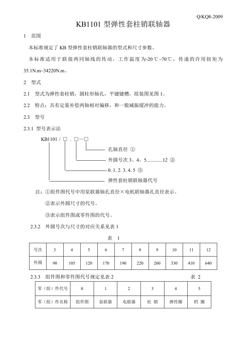 弹性套柱销联轴器89360