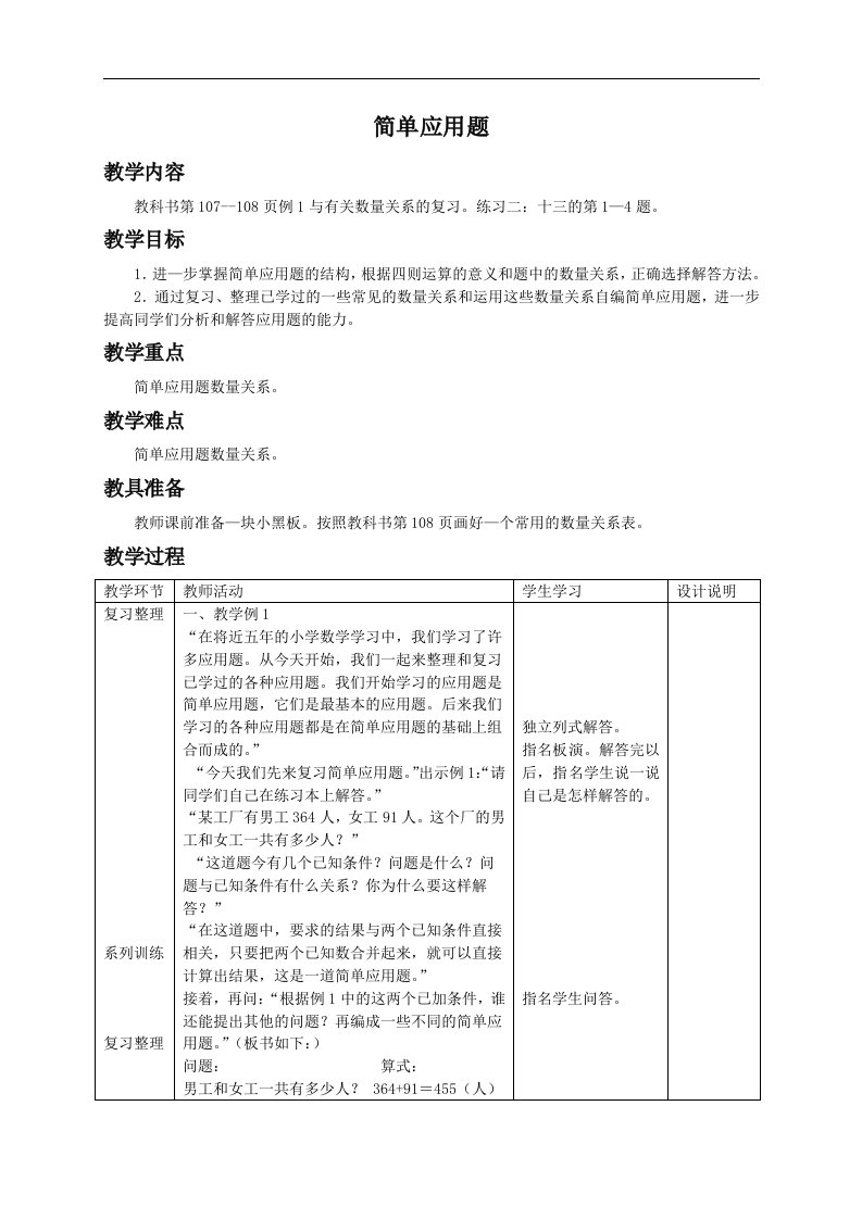 人教新课标六年级下册数学教案