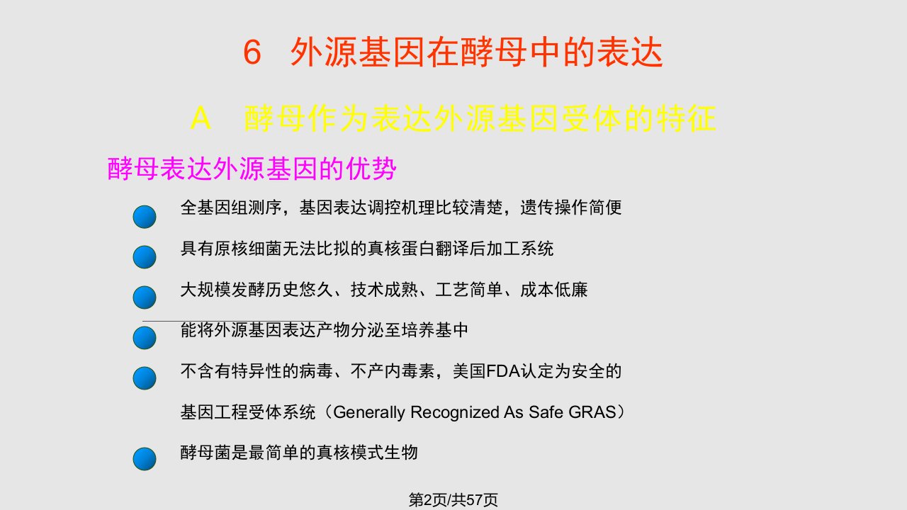 重组DNA技术与重组蛋白表达