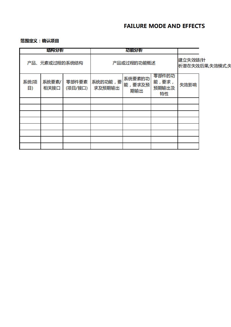 fmea第五版表格