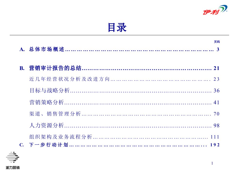 伊利营销审计133页PPT