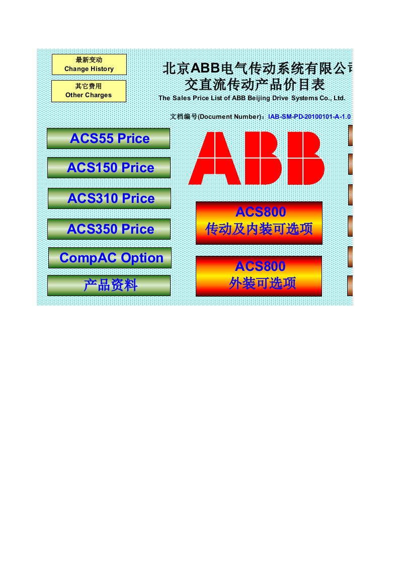 《ABB变频器面价表》.xls