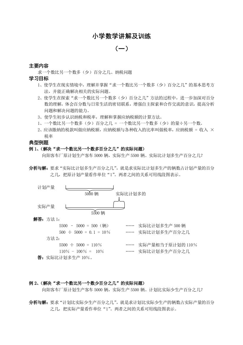 小升初总复习数学归类讲解及训练学生版