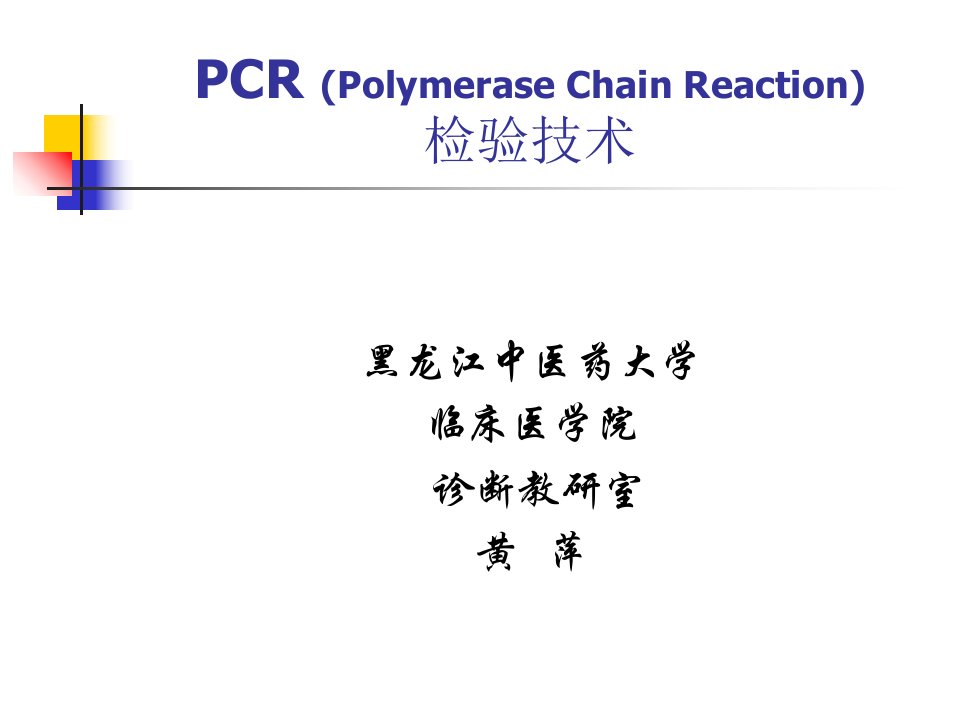 PCR检验技术PPT课件