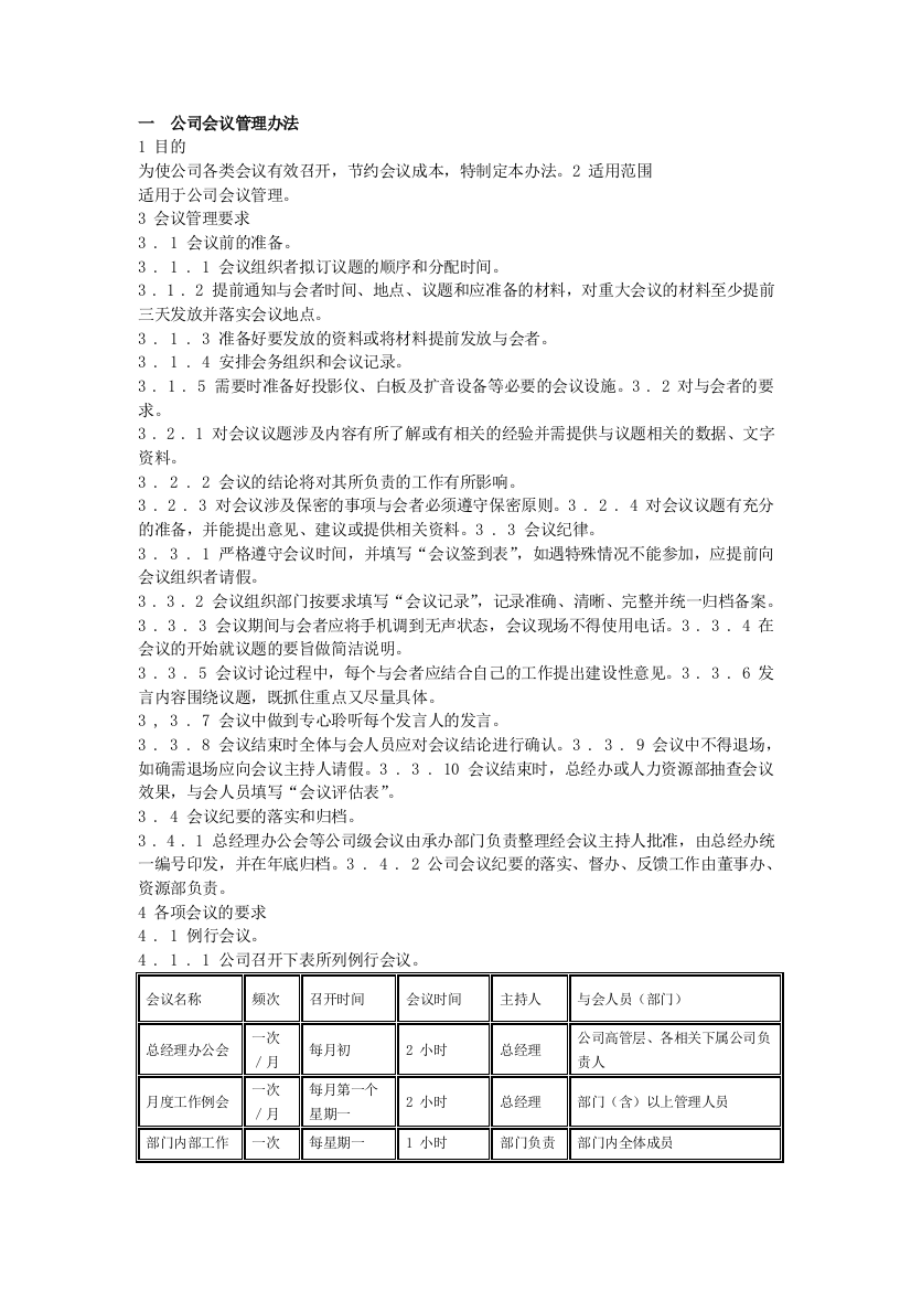 中小企业必备管理制度范本--公司行政管理系统