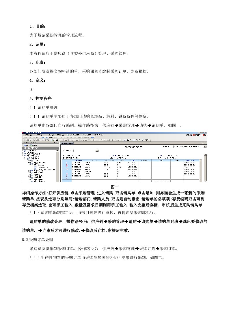 采购管理作业指导书