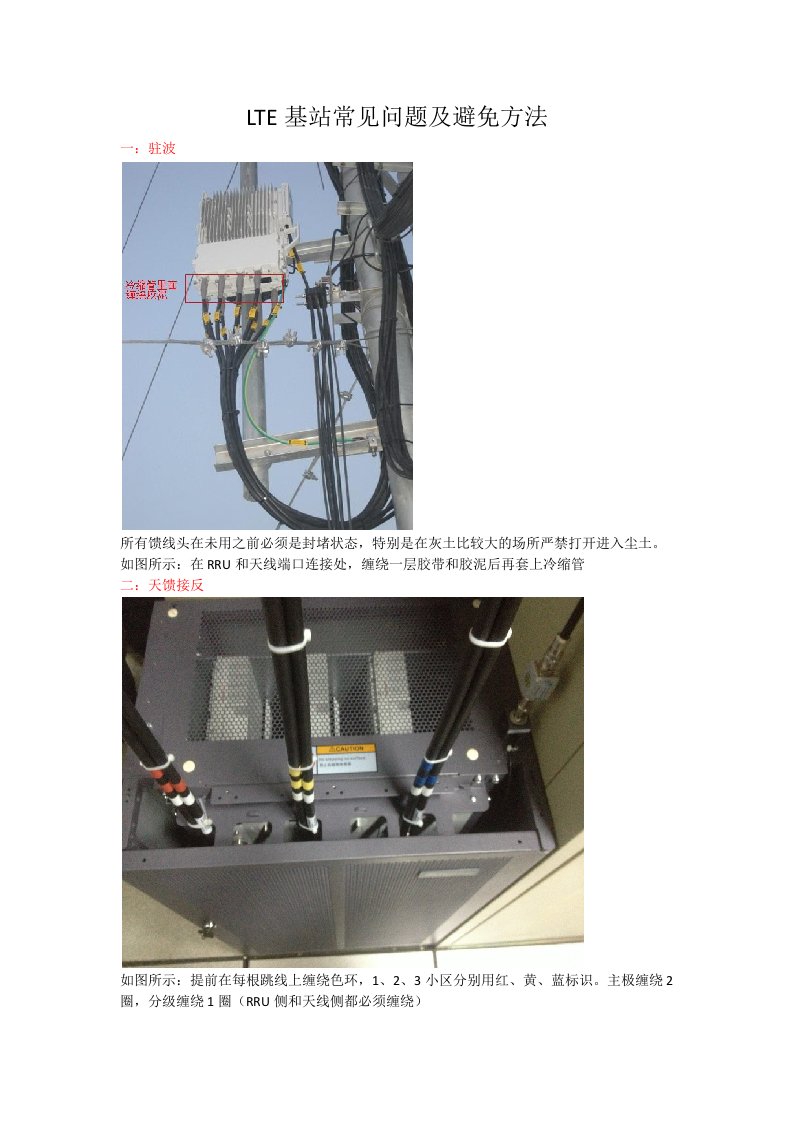 LTE基站常见问题及避免方法