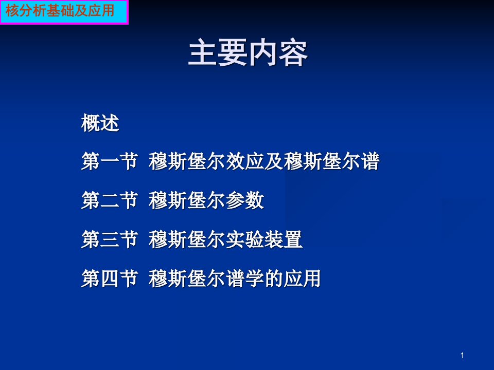 第7章穆斯堡尔效应ppt课件