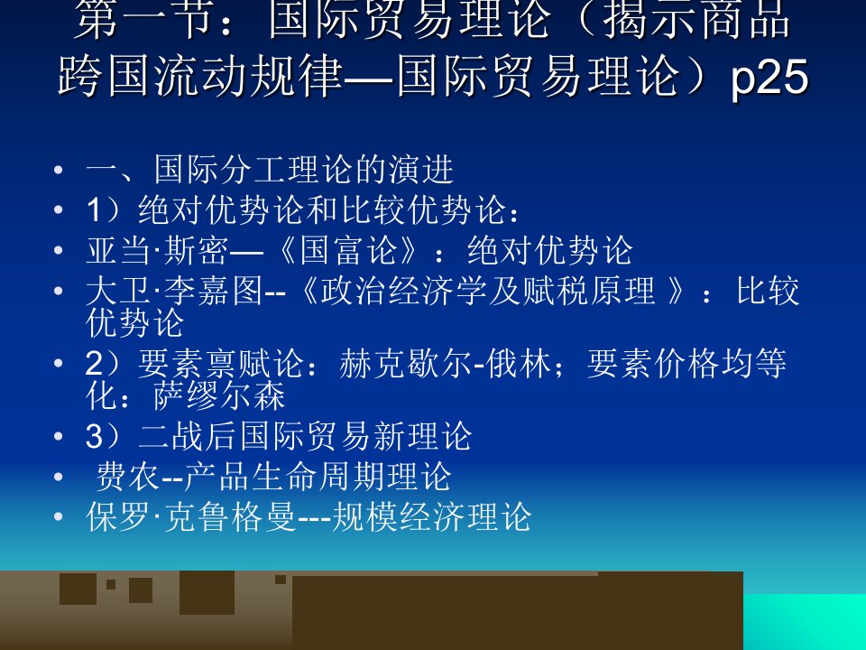 经济全球化与国际投资理论