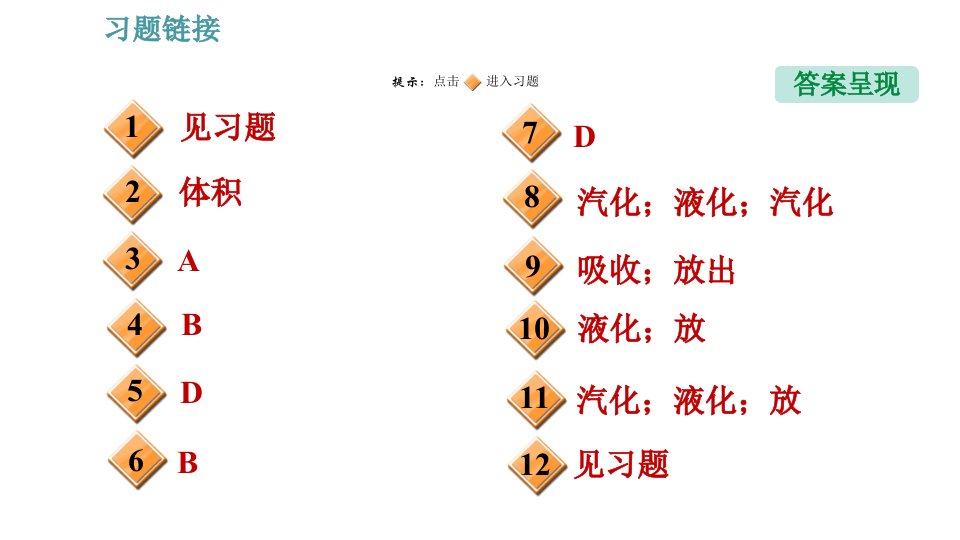 教科版八年级上册物理习题课件第5章5.3.2液化