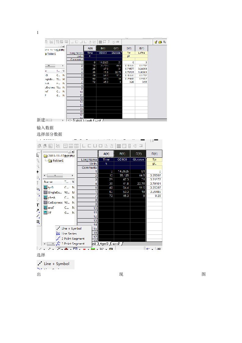 origin做次坐标图