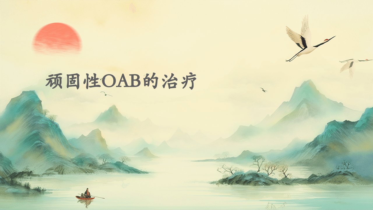 顽固性OAB的治疗