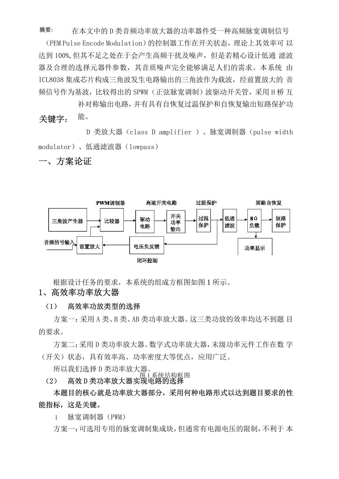 电子设计大赛音频功率放大器