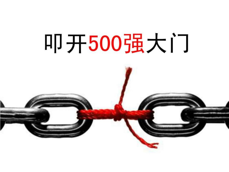 世界500强管理运营之道之三十八如何进入500强