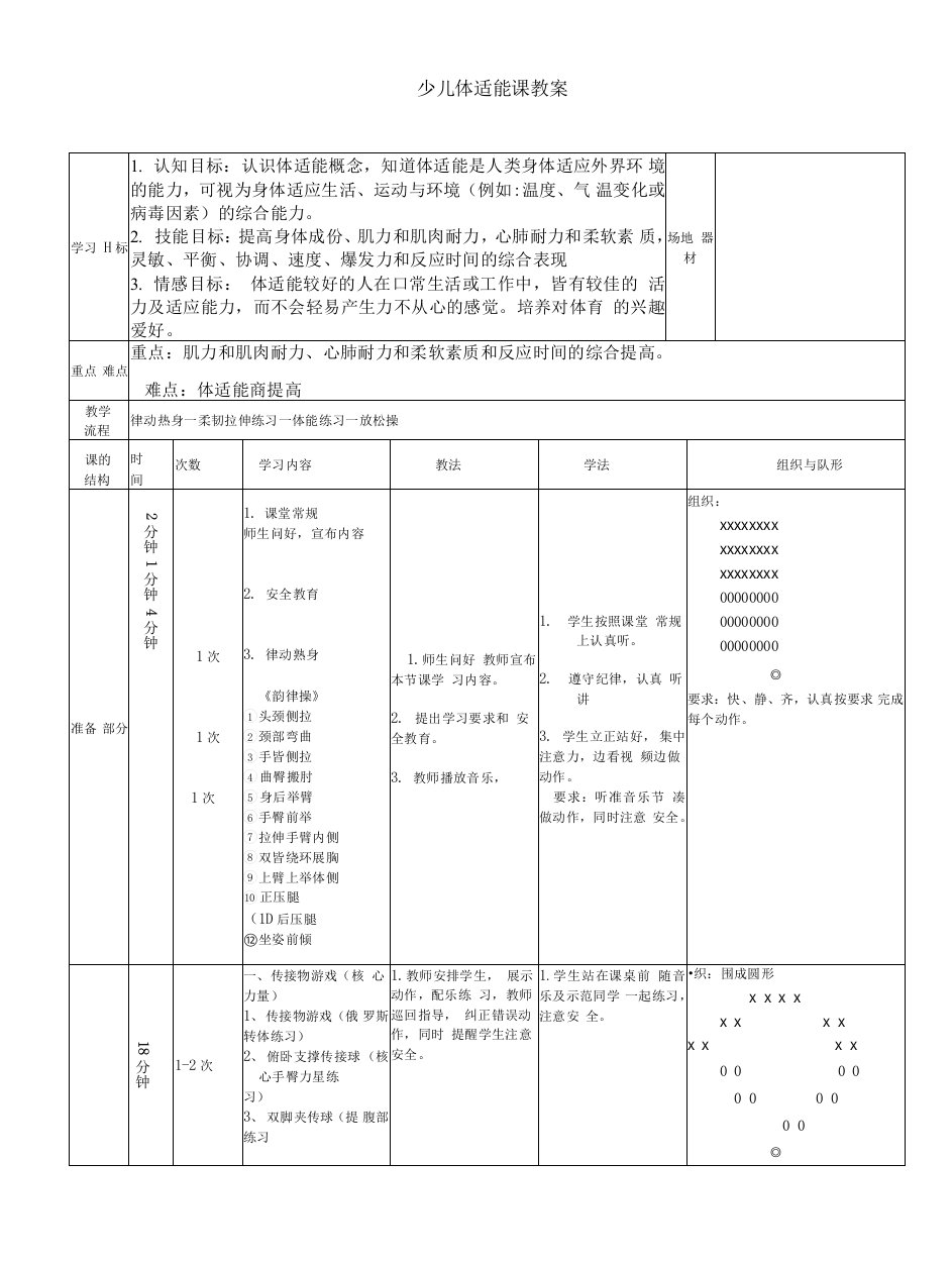 少儿体适能课