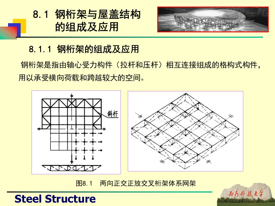 钢桁架与屋盖结构