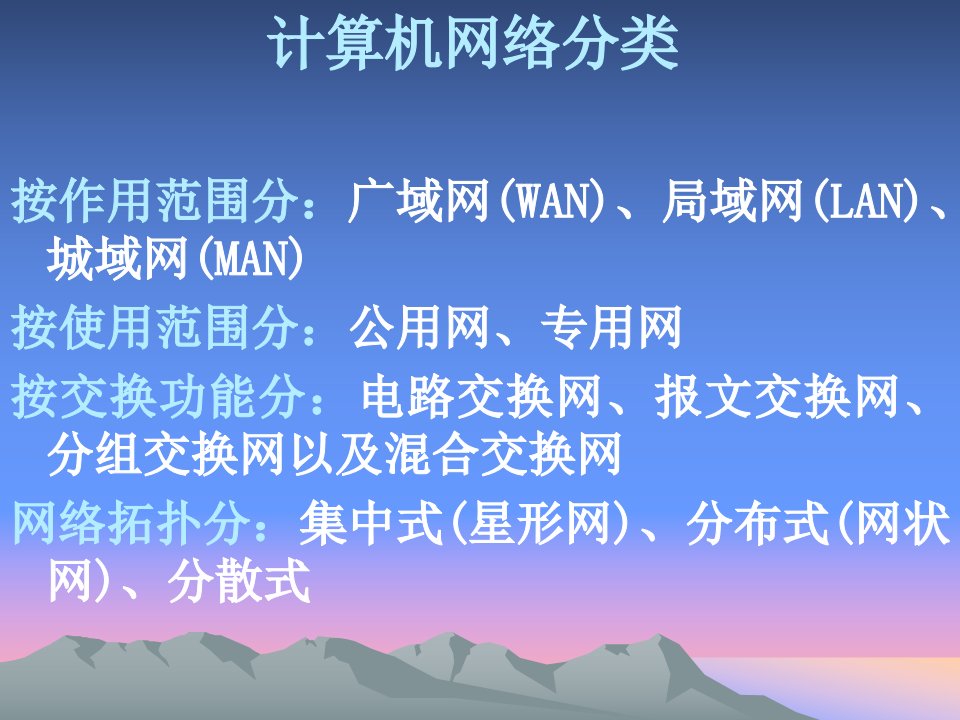 《计算机网络分类》PPT课件