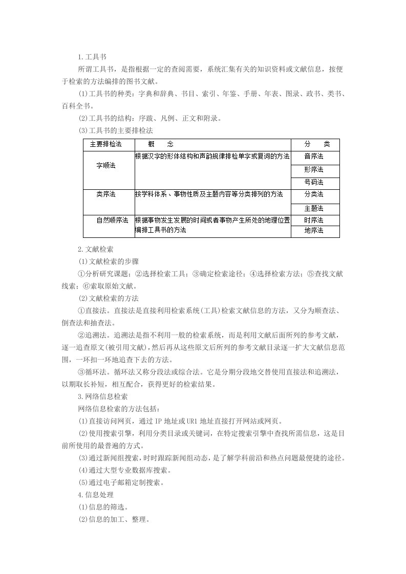 2014教师资格考试《综合素质》考点归纳信息处理能力